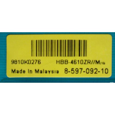 BACKLIGHT INVERSOR ZR / SONY A-1602-921-A / 1-878-646-12 / 173046812 / HBB-4610ZR/M / 8-597-092-10 / MODELO KDL-46VE5	 - Imagen 2